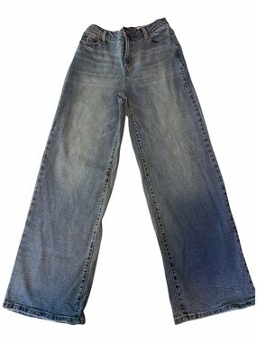 BCBGeneration Wide Leg Jeans in Light Blue Wash